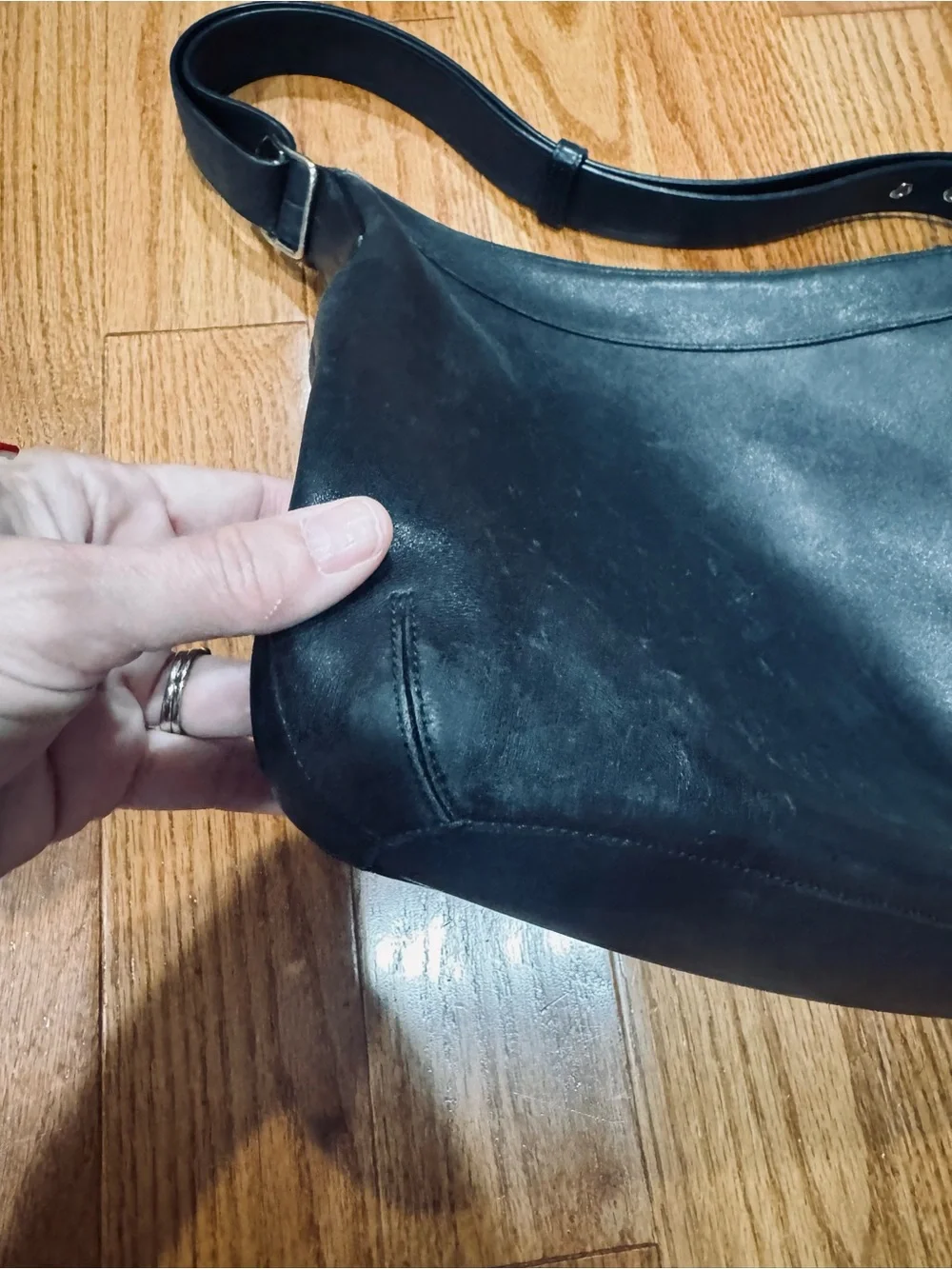 Coach Legacy Black Leather Shoulder Bag 9188